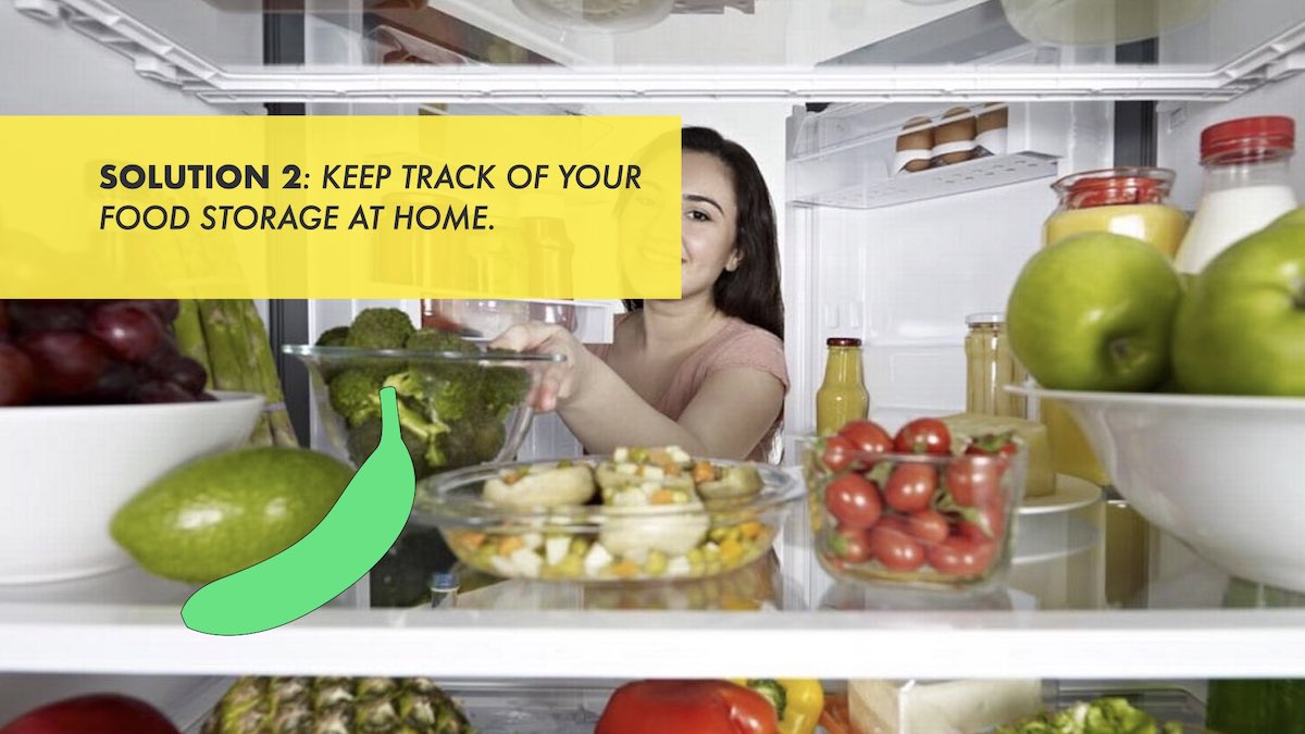 Woman looks into the fridge