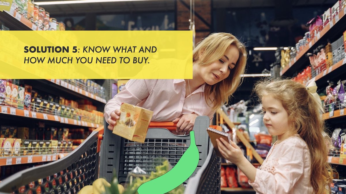 Mother and child in supermarket